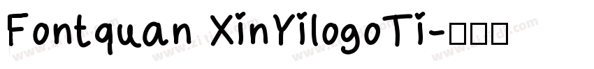 Fontquan XinYilogoTi字体转换